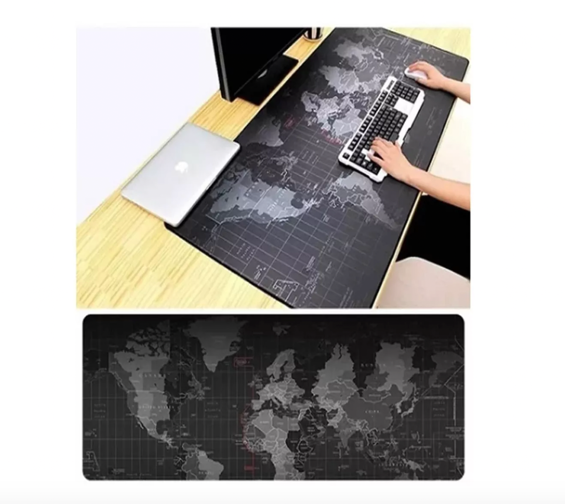 Mouse Pad Gamer Mapa Mundo 90x40cm